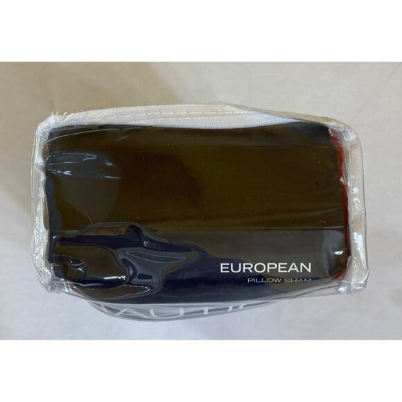 Nautica European Pillow Sham Red 26"x26" 100% Polyester - Picture 3 of 6